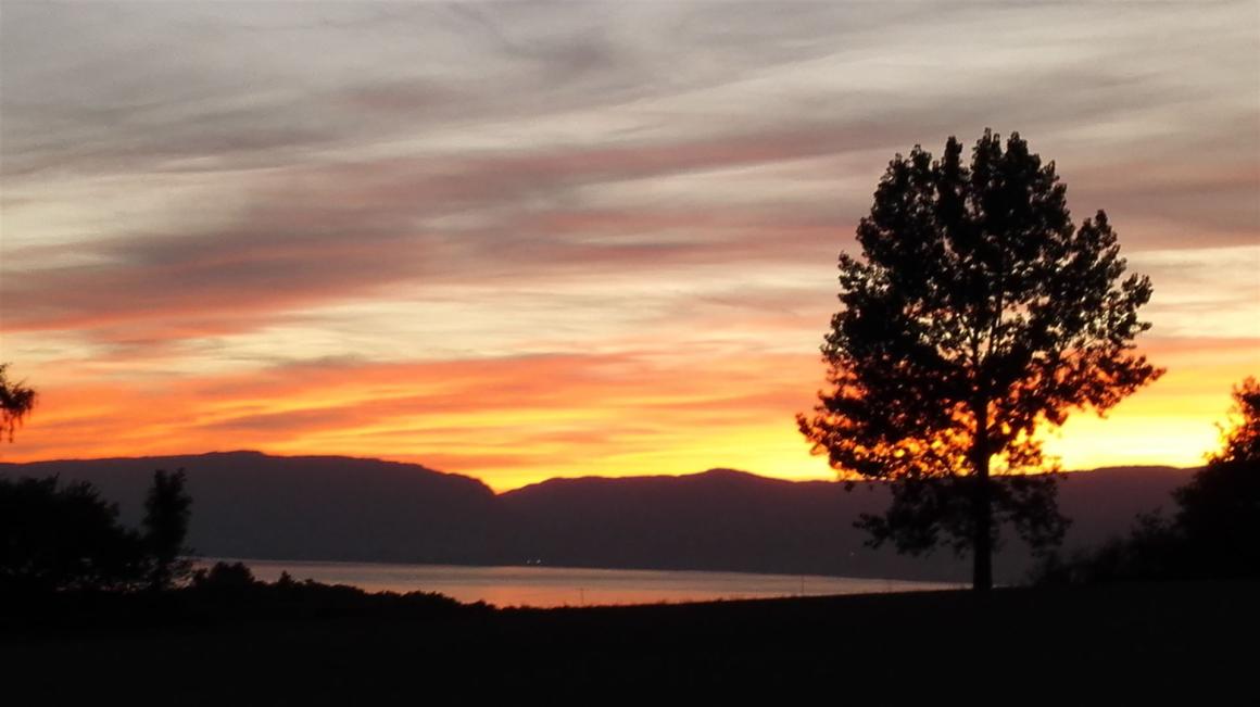 Sonnenuntergang und die Stimmung ins Herz lassen